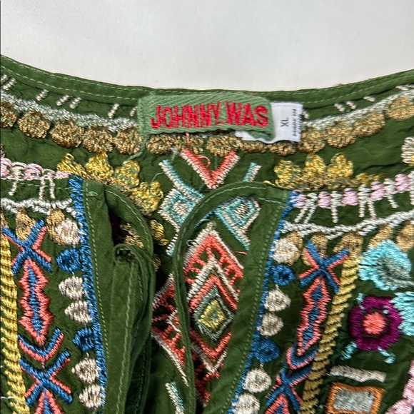 Women’s JOHNNY WAS Sunflower Blouse Size XL - Picture 8 of 15